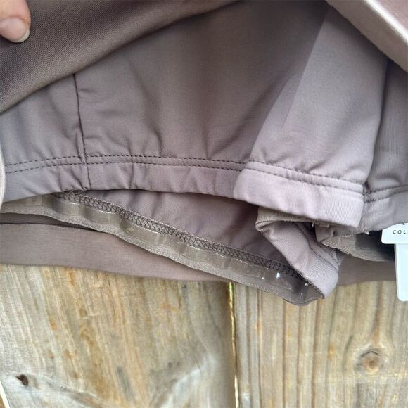 NWT 7 Diamonds Women's Skort Medium Taupe Brown Short Casual Solid - Picture 4 of 10